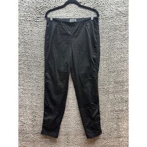 Oska Slim Fit‎ Stretch Tapered Elastic Waist Pull On Pants Black Womens Size 2